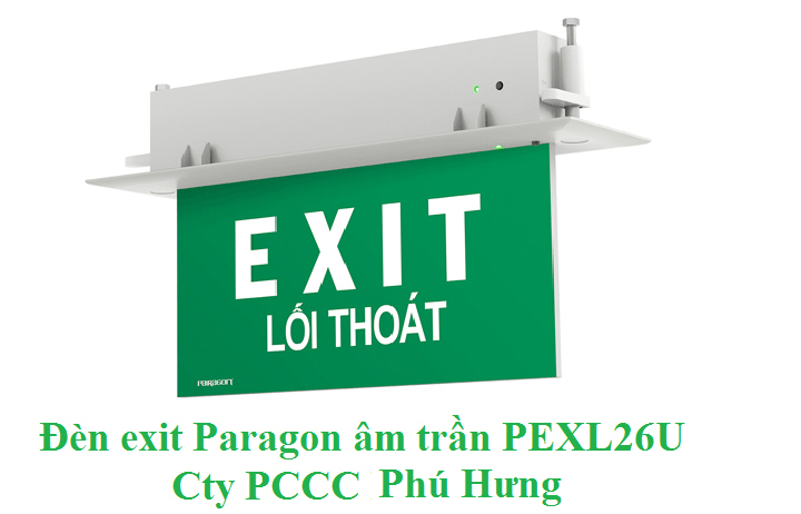 Đèn exit Paragon âm trần PEXL26U